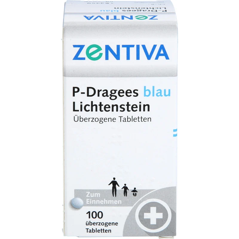 P-Dragees blau Lichtenstein, Überzogene Tabletten, 100 St UTA