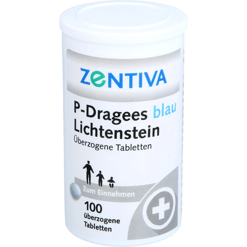 P-Dragees blau Lichtenstein, Überzogene Tabletten, 100 St UTA