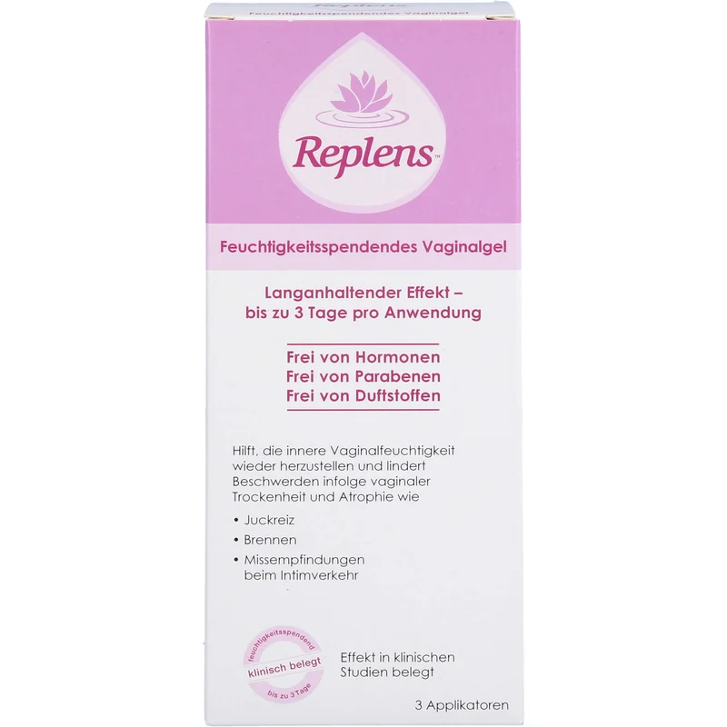 Replens feuchtigkeitsspendendes Vaginalgel, 3 St. Gel