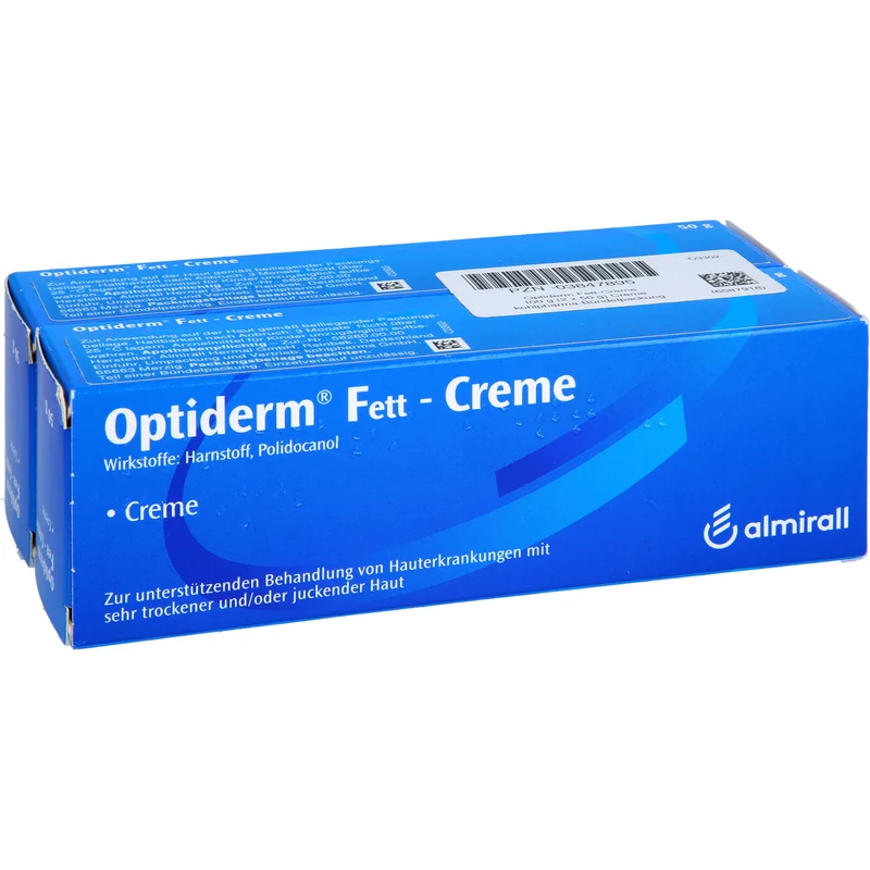 Optiderm Fettcreme bei sehr trockener und/oder juckender Haut, 100 g Creme