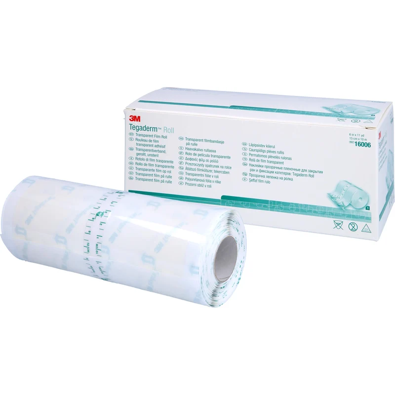 3M Tegaderm Rolle unsteriler Transparentverband 15 cm x 10 m, 1 St. Pflaster