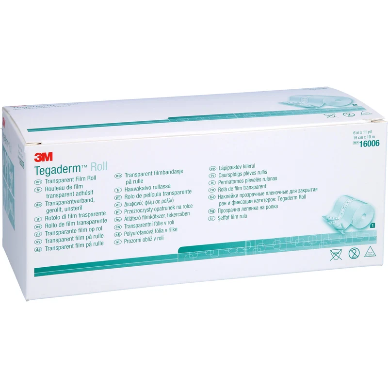 3M Tegaderm Rolle unsteriler Transparentverband 15 cm x 10 m, 1 St. Pflaster