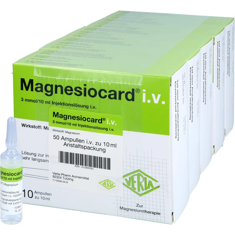 Magnesiocard i.v., Injektionslösung, 50 St. Ampullen