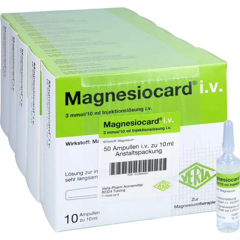 Magnesiocard i.v., Injektionslösung, 50 St. Ampullen