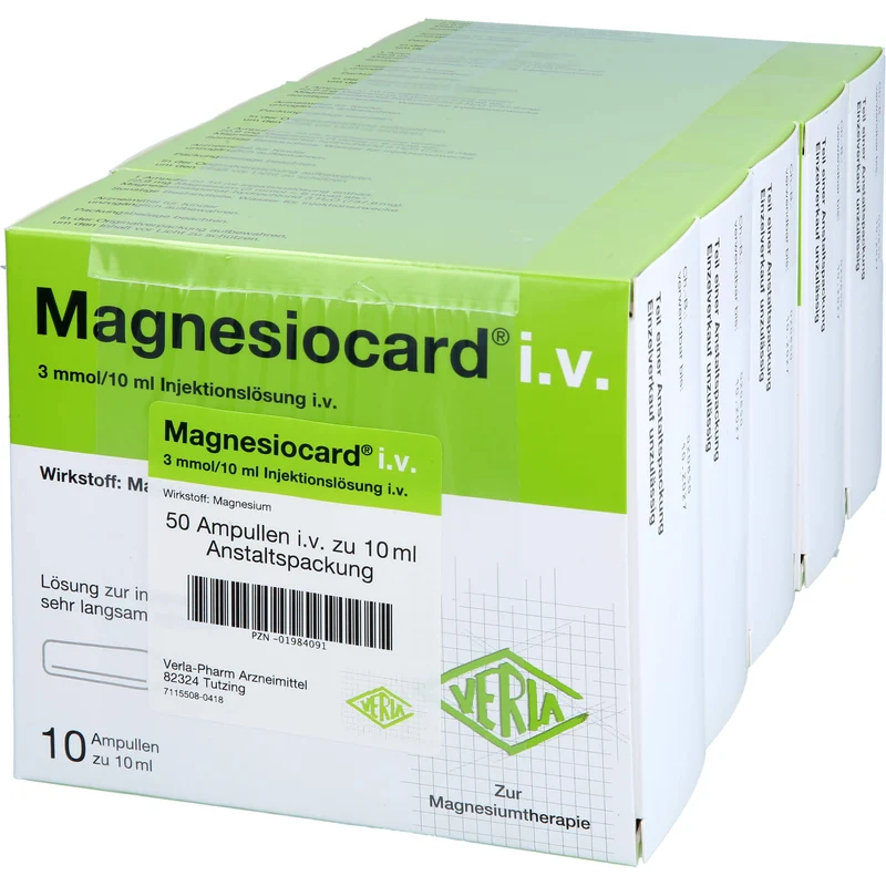 Magnesiocard i.v., Injektionslösung, 50 St. Ampullen
