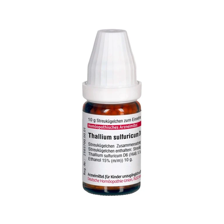 Thallium sulfuricum D6 DHU Globuli, 10 g Globuli