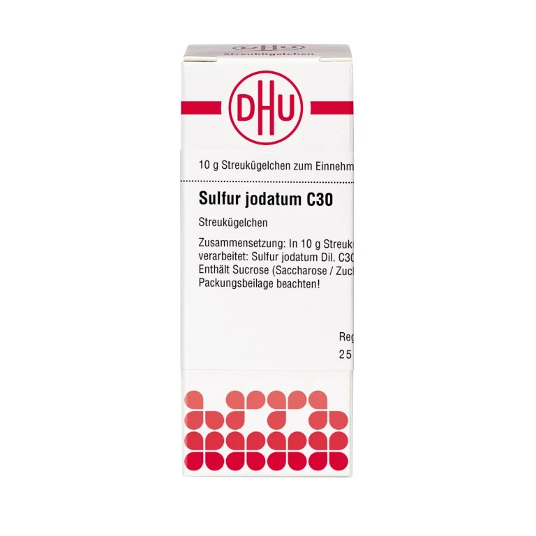 Sulfur jodatum C30 DHU Globuli, 10 g Globuli