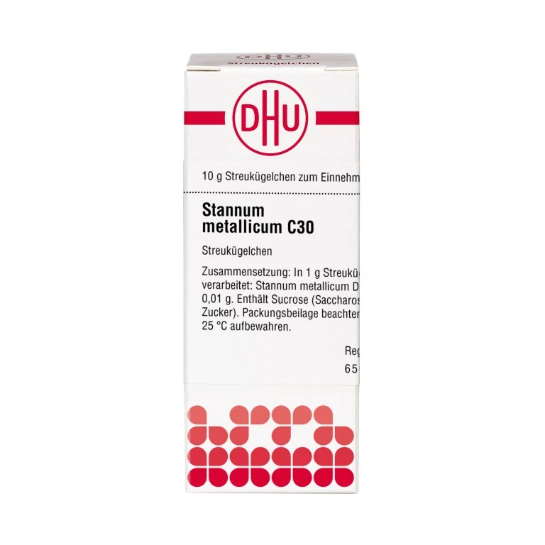 Stannum metallicum C30 DHU Globuli, 10 g Globuli