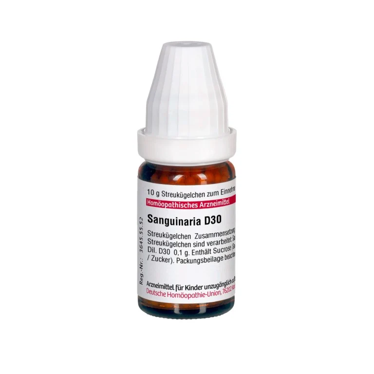 Sanguinaria D30 DHU Globuli, 10 g Globuli