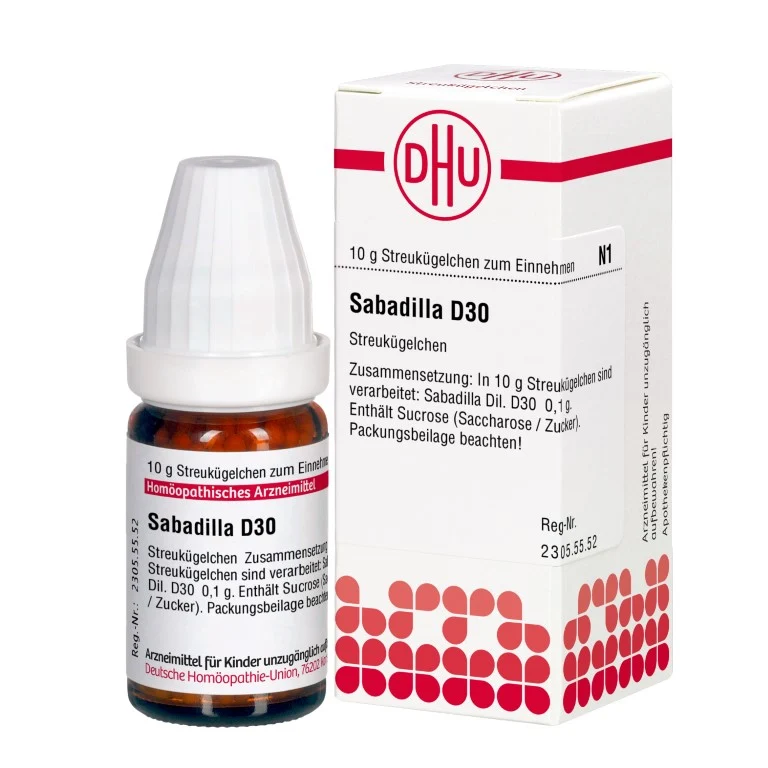 Sabadilla D30 DHU Globuli, 10 g Globuli