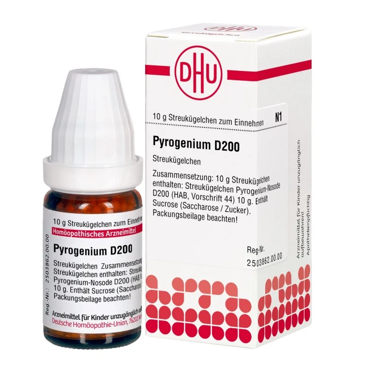 Pyrogenium D200 DHU Globuli, 10 g Globuli