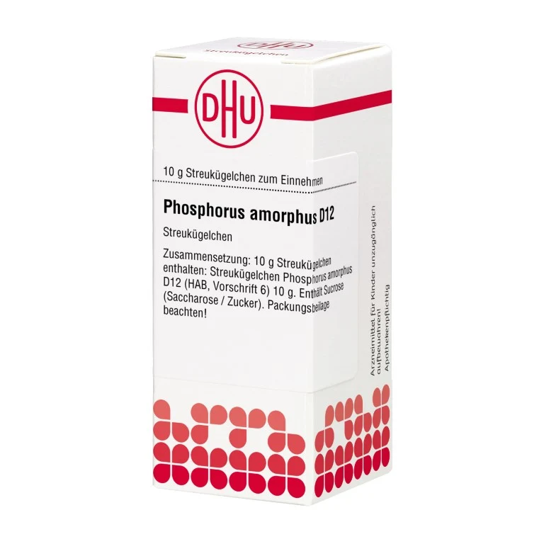 Phosphorus amorphus D12 DHU Globuli, 10 g Globuli