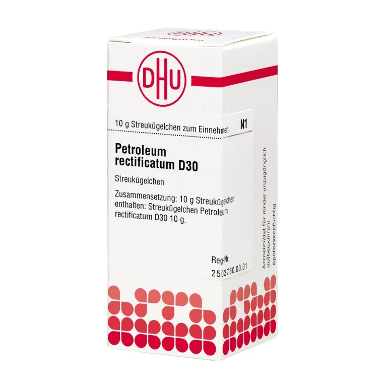 Petroleum rectificatum D30 DHU Globuli, 10 g Globuli