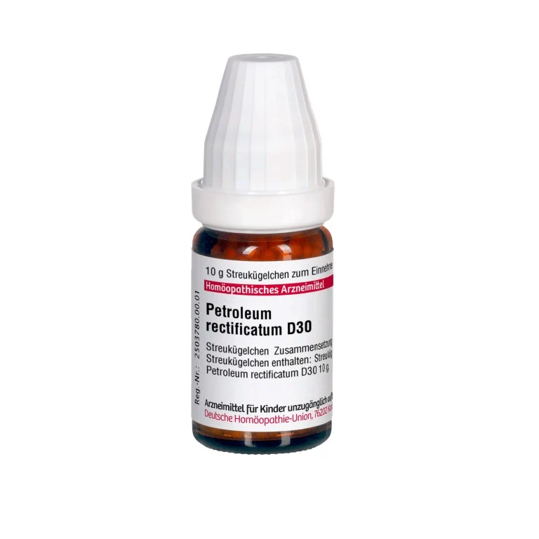 Petroleum rectificatum D30 DHU Globuli, 10 g Globuli