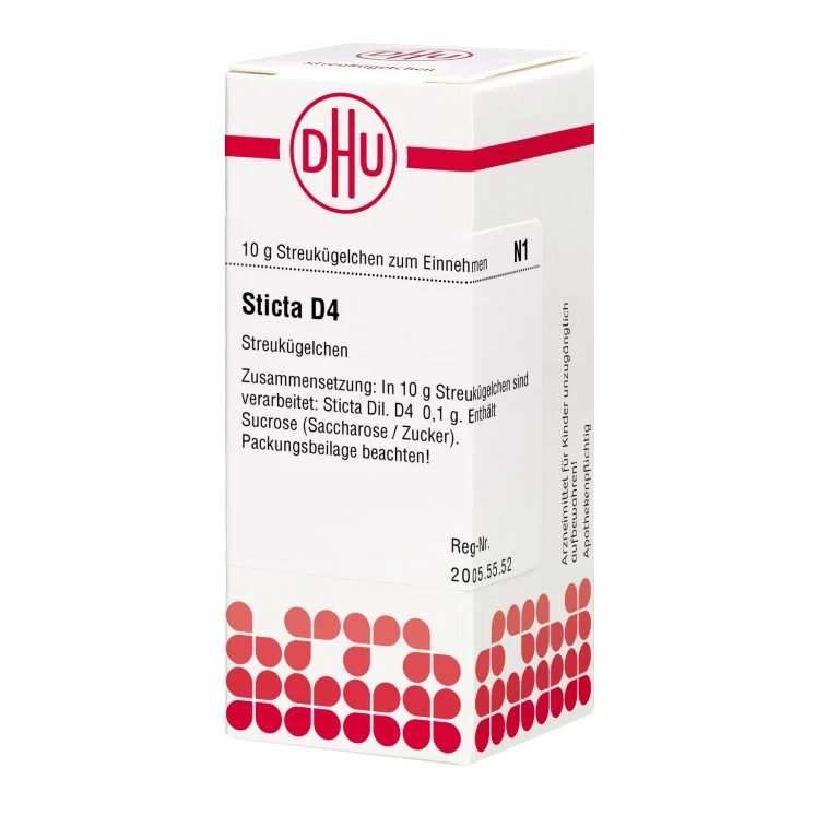 Sticta D4 DHU Globuli, 10 g Globuli