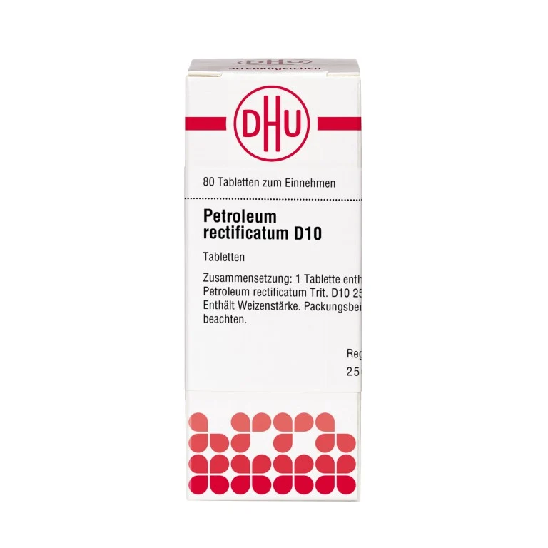 Petroleum rectificatum D10 DHU Tabletten, 80 St. Tabletten