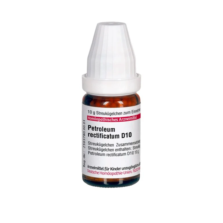 Petroleum rectificatum D10 DHU Globuli, 10 g Globuli