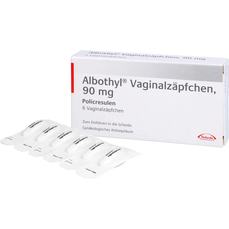 Albothyl Vaginalzäpfchen, 90 mg, 6 St. Zäpfchen