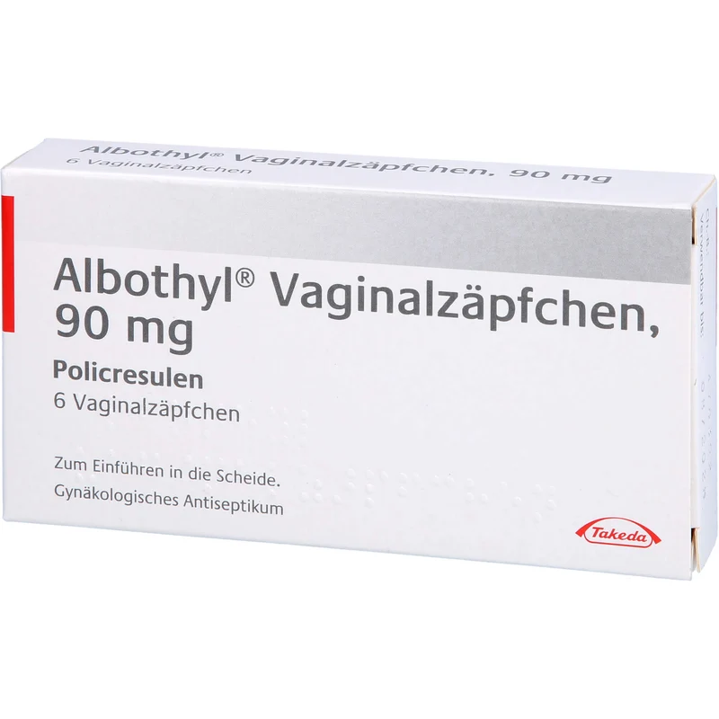 Albothyl Vaginalzäpfchen, 90 mg, 6 St. Zäpfchen