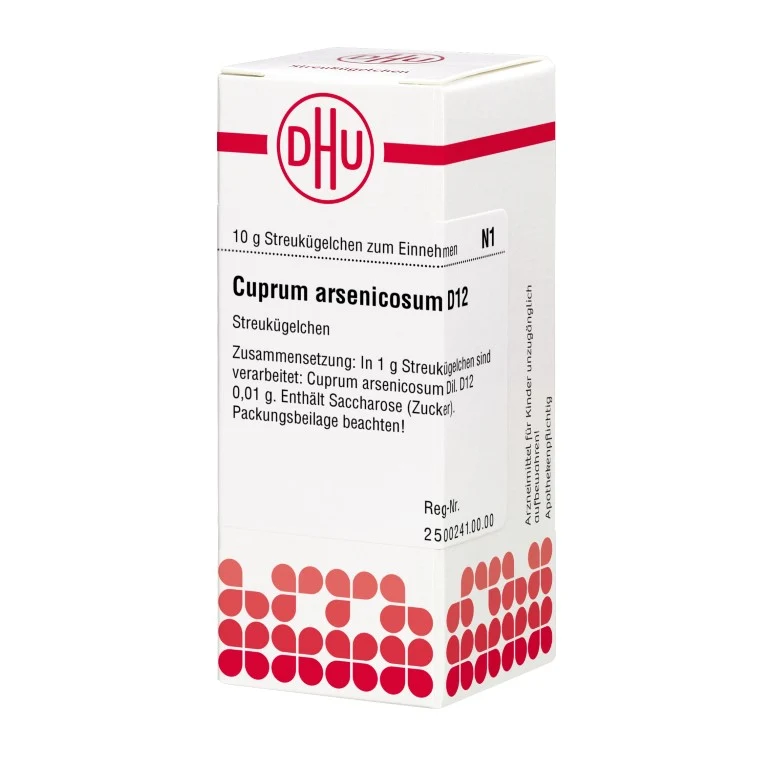 Cuprum arsenicosum D12 DHU Globuli, 10 g Globuli