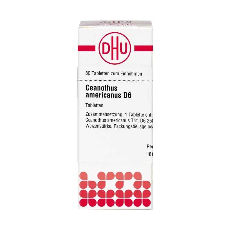 Ceanothus americanus D6 DHU Tabletten, 80 St. Tabletten