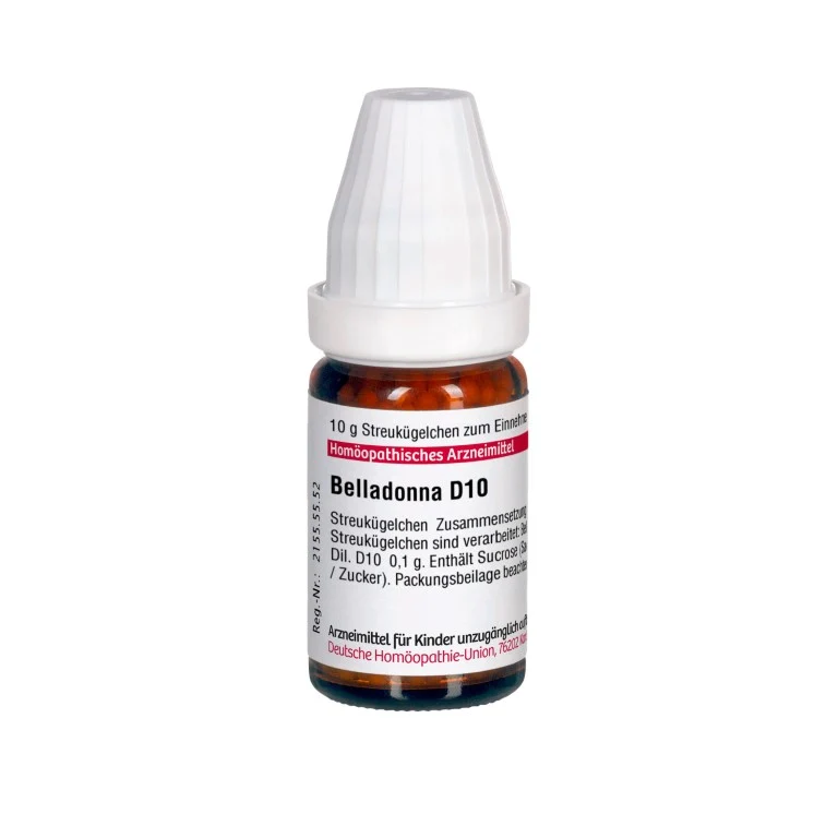 Belladonna D10 DHU Globuli, 10 g Globuli