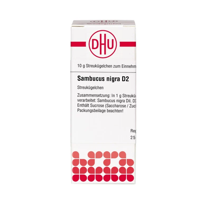 Sambucus nigra D2 DHU Globuli, 10 g Globuli