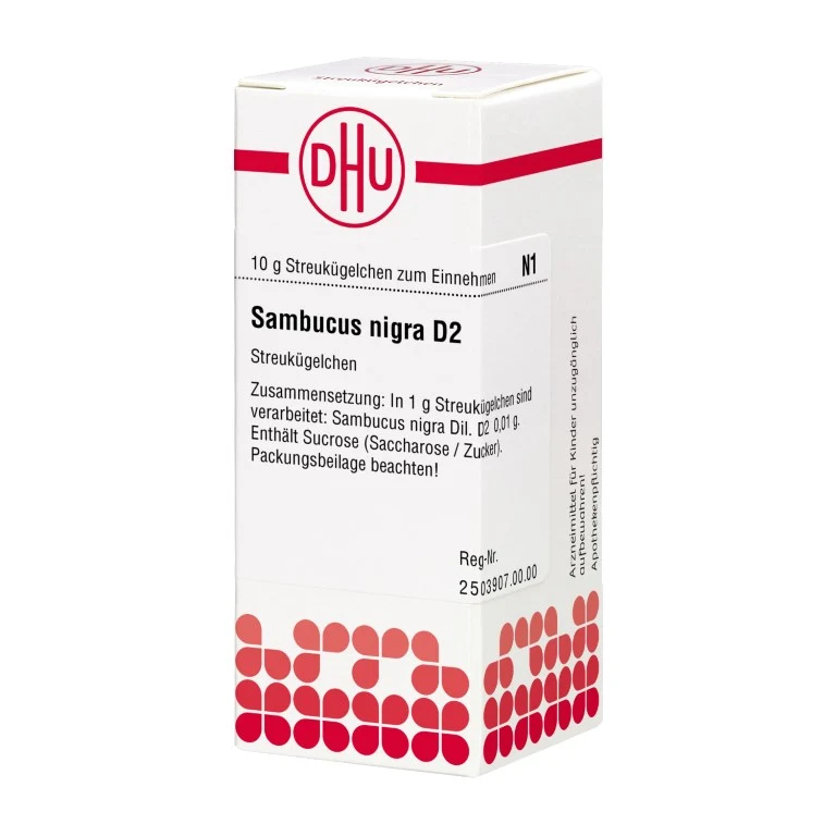 Sambucus nigra D2 DHU Globuli, 10 g Globuli