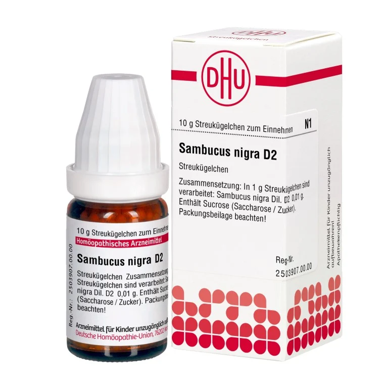 Sambucus nigra D2 DHU Globuli, 10 g Globuli