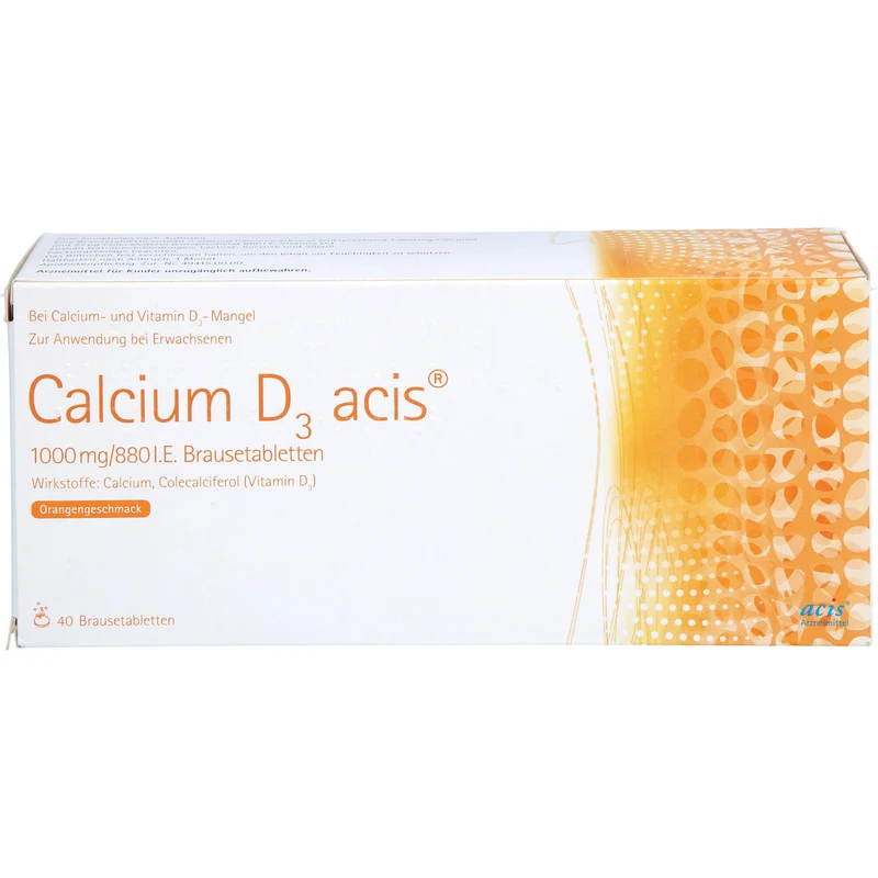 Calcium D3 acis 1000 mg/880 I.E., Brausetabletten, 40 St BTA