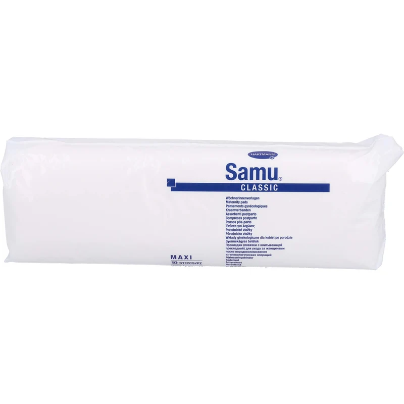 HARTMANN Samu Wöchnerinnenvorlage classic Maxi 11 x 35 cm P10, 10 St. Einlagen