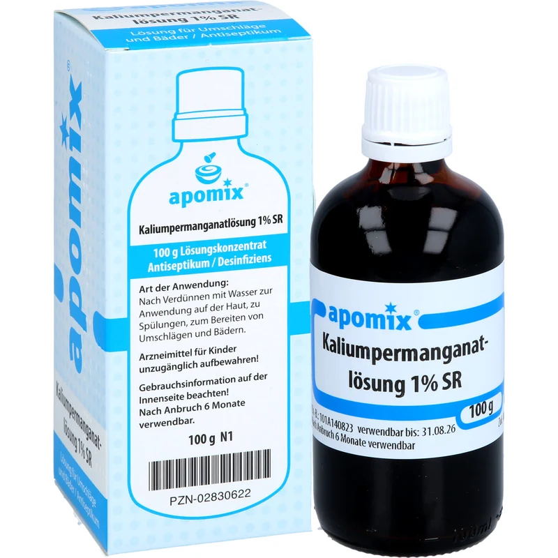 Kaliumpermanganat Loesung 1% SR, 100 ml Lösung