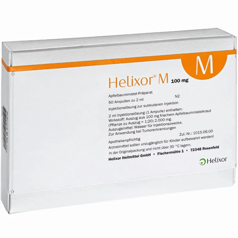 Helixor M 100 mg, 50 St. Ampullen