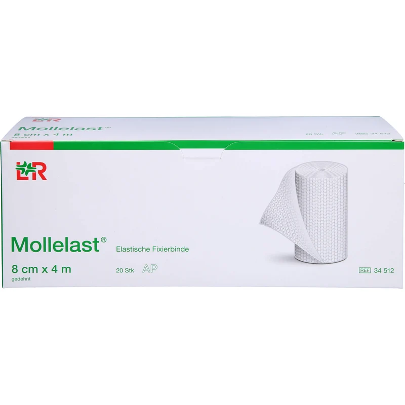 Mollelast Elastische Fixierbinde 8 cm x 4 m, 20 St. Binde