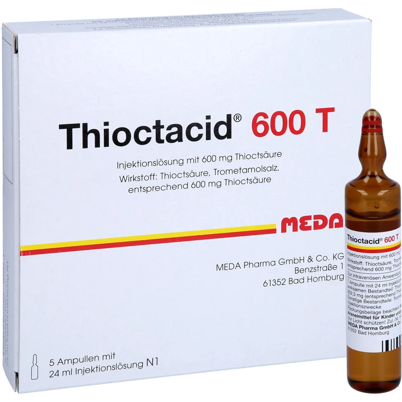 MEDA Thioctacid 600 T Injektionslösung, 5 St. Ampullen