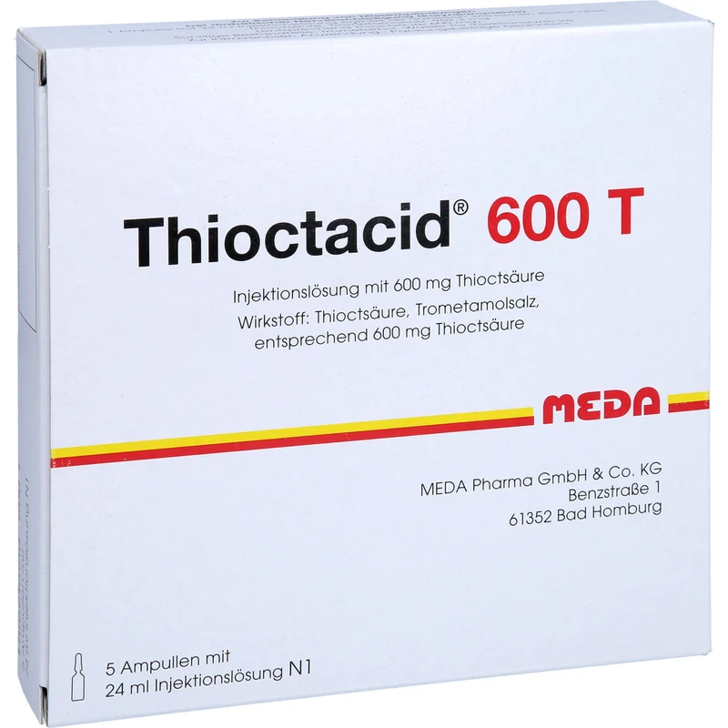 MEDA Thioctacid 600 T Injektionslösung, 5 St. Ampullen