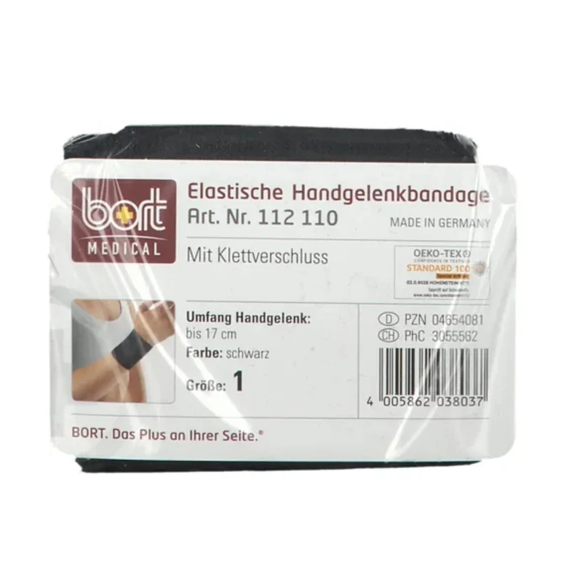 BORT Handgelenkbandage schwarz Gr.1, 1 St. Bandage