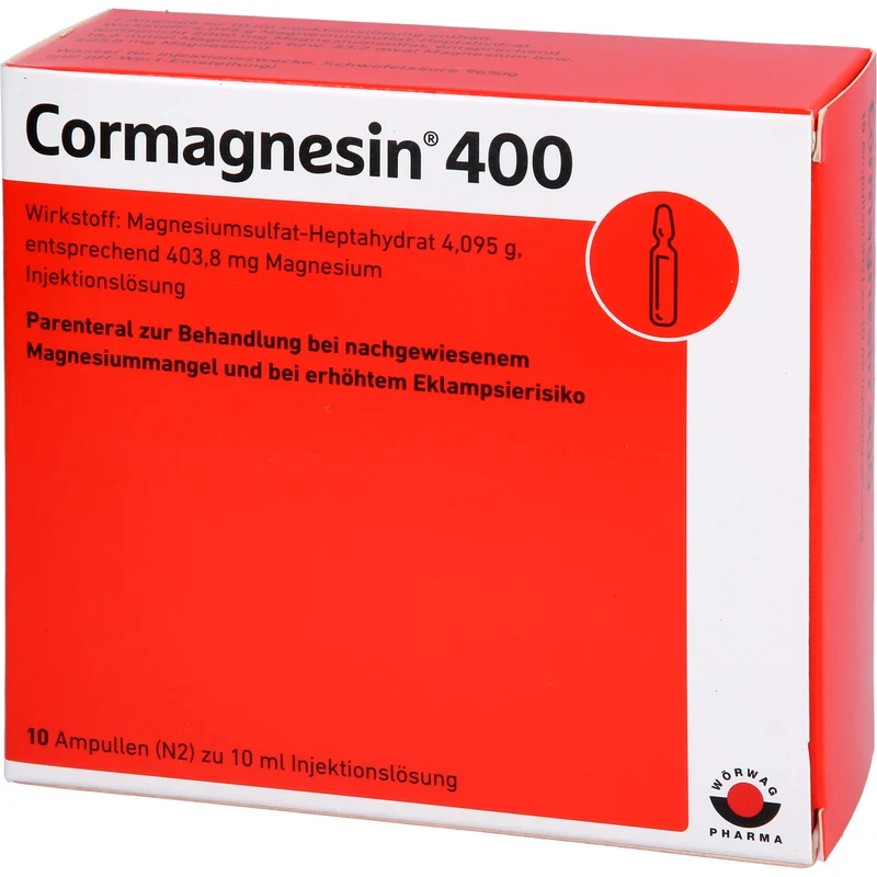 WÖRWAG Cormagnesin 400 Injektionslösung, 10 ml Ampullen
