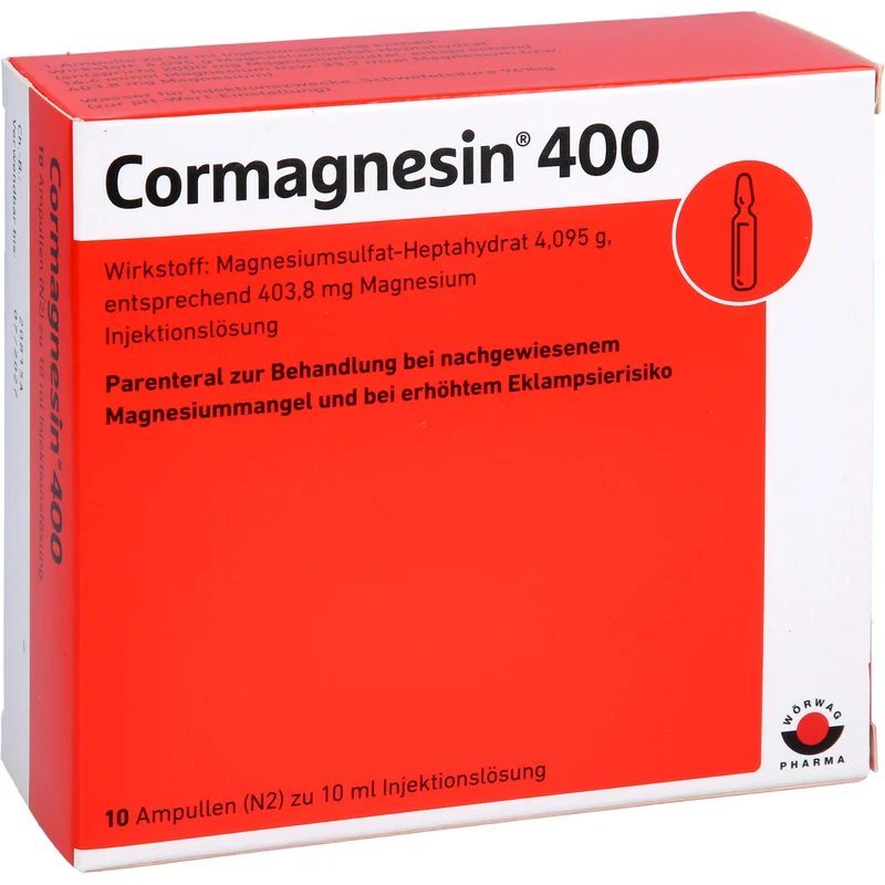 WÖRWAG Cormagnesin 400 Injektionslösung, 10 ml Ampullen