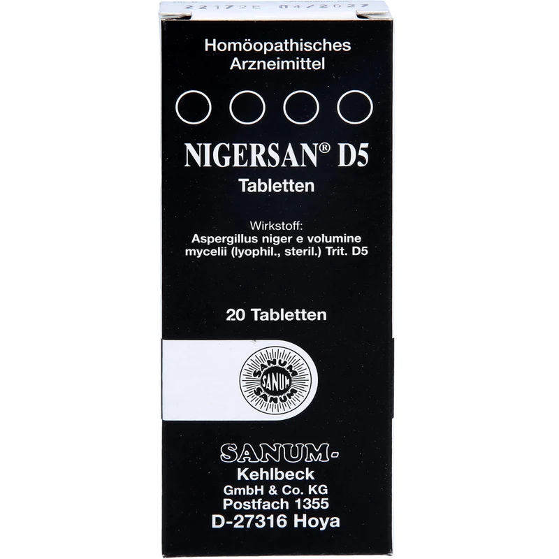 SANUM-KEHLBECK Nigersan D5 Tabletten, 20 St. Tabletten