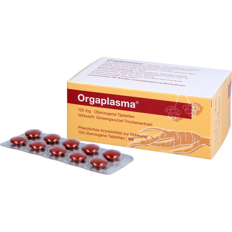 Orgaplasma , 125 mg, Überzogene Tabletten, 100 St. Tabletten