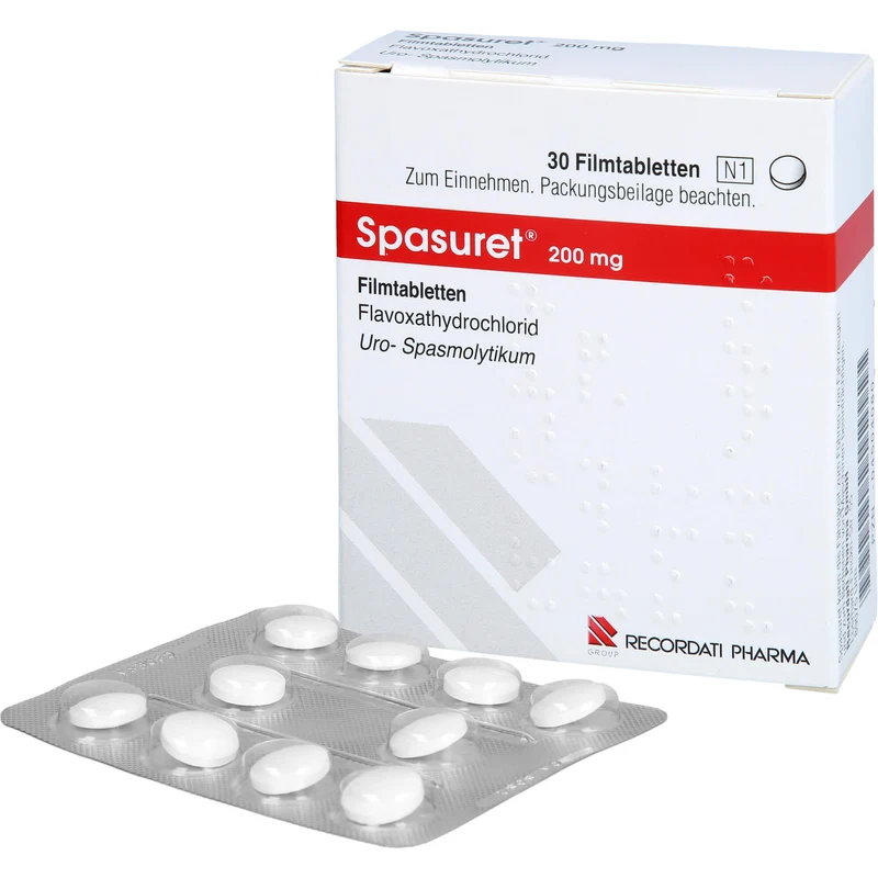 Spasuret 200 mg Filmtabletten zur Behandlung von häufigem Wasserlassen, 30 St. Tabletten