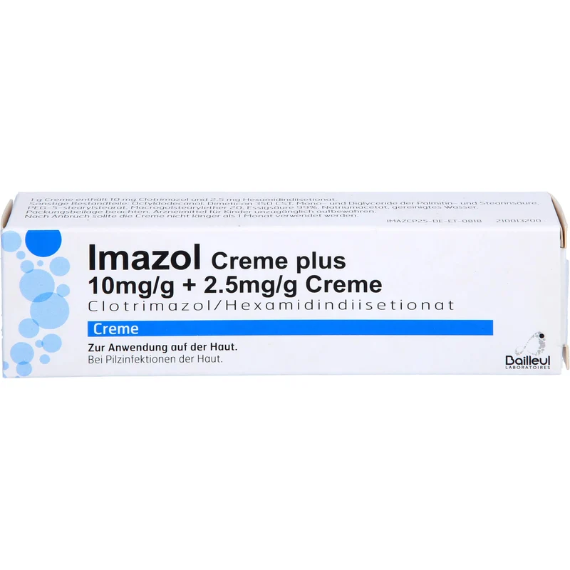 Imazol Creme plus 10mg/g + 2.5mg/g Creme bei Pilzinfektionen der Haut, 25 g Creme