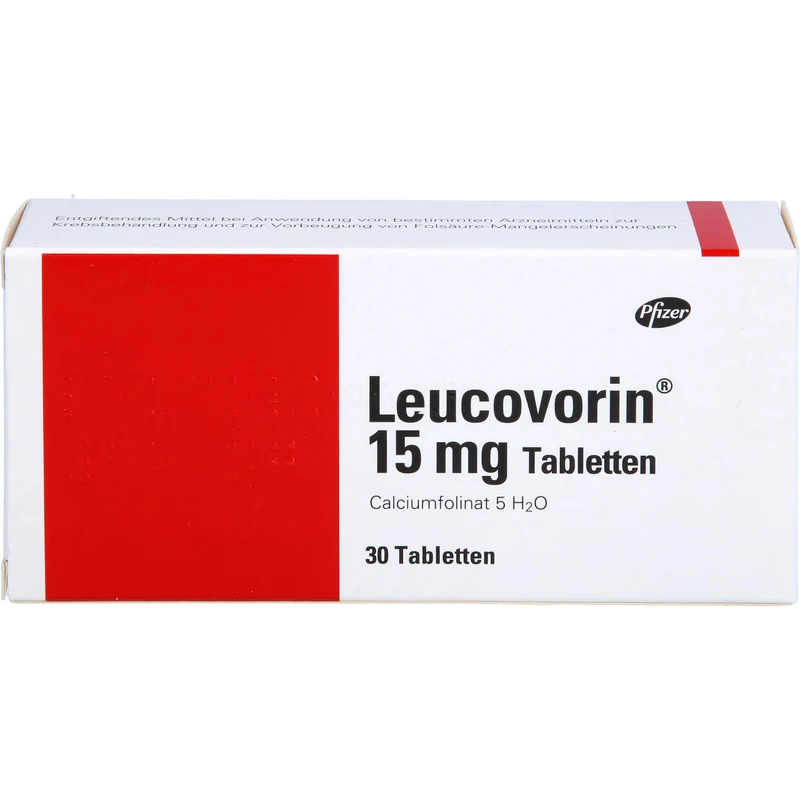 Leucovorin 15 mg Tabletten zur Vorbeugung von Vergiftungserscheinungen und bei Folsäuremangel, 30 St. Tabletten