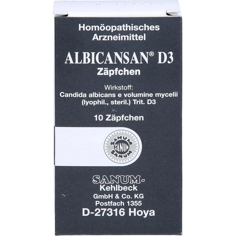 SANUM-KEHLBECK Albicansan D3 Zäpfchen, 10 St. Zäpfchen