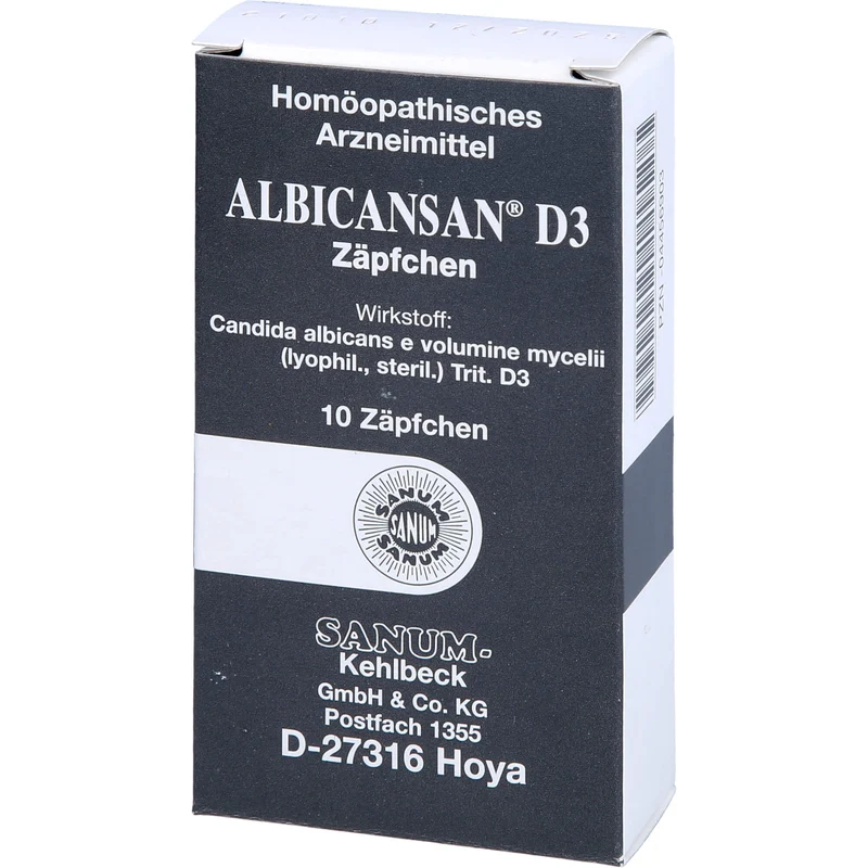 SANUM-KEHLBECK Albicansan D3 Zäpfchen, 10 St. Zäpfchen