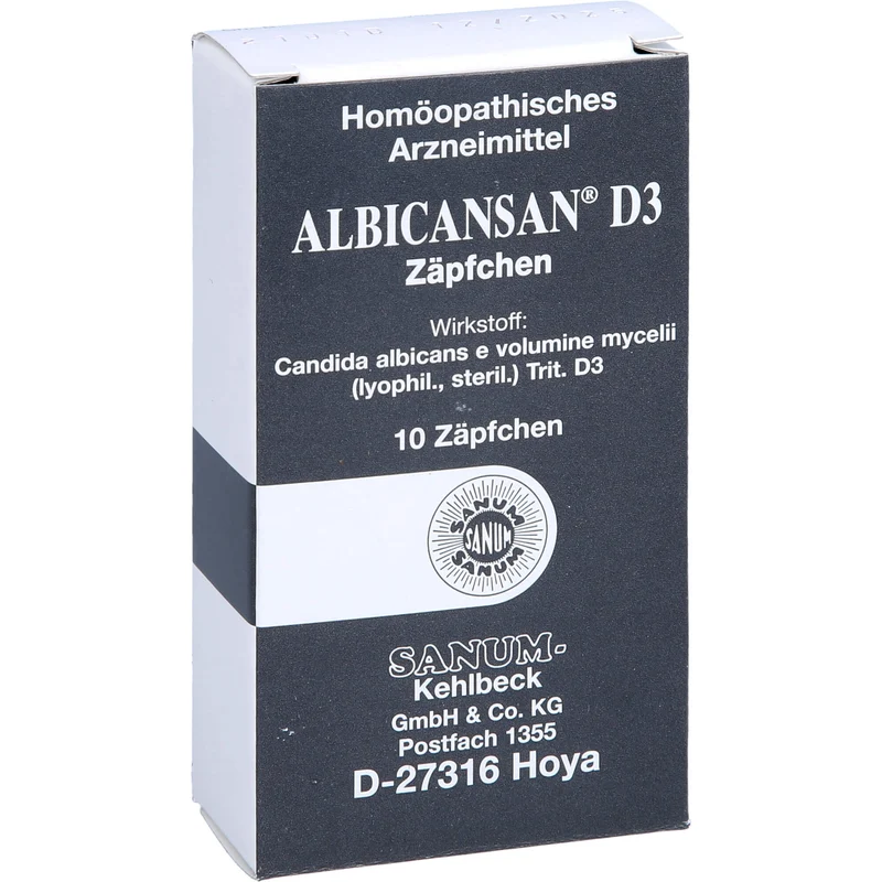 SANUM-KEHLBECK Albicansan D3 Zäpfchen, 10 St. Zäpfchen