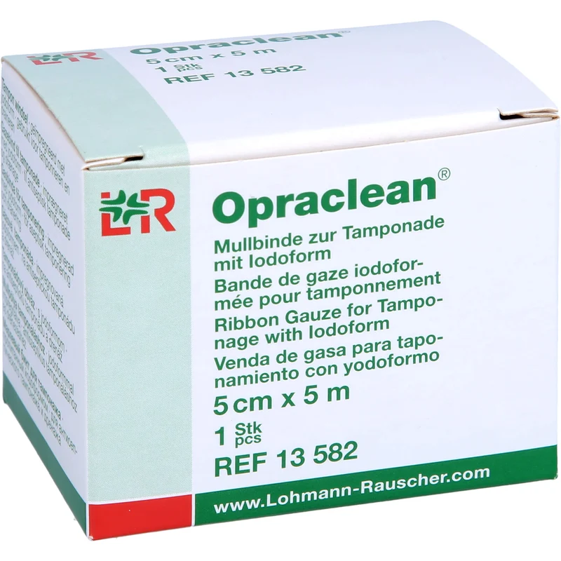 Opraclean Mullbinde zur Tamponade 5 cm x 5 m, 1 St. Tamponaden