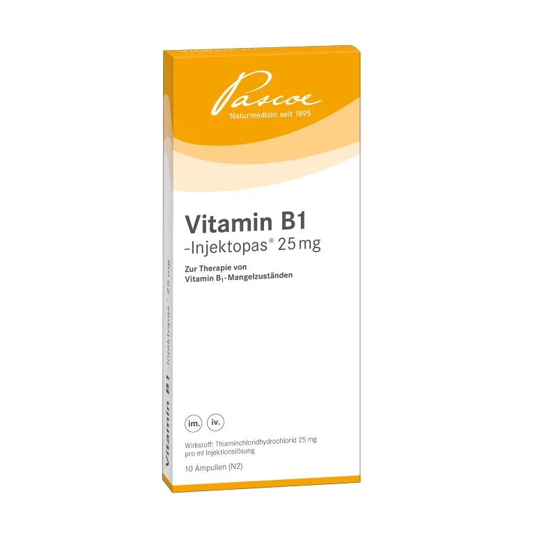 Vitamin B1-Injektopas 25 mg, 10 St. Ampullen