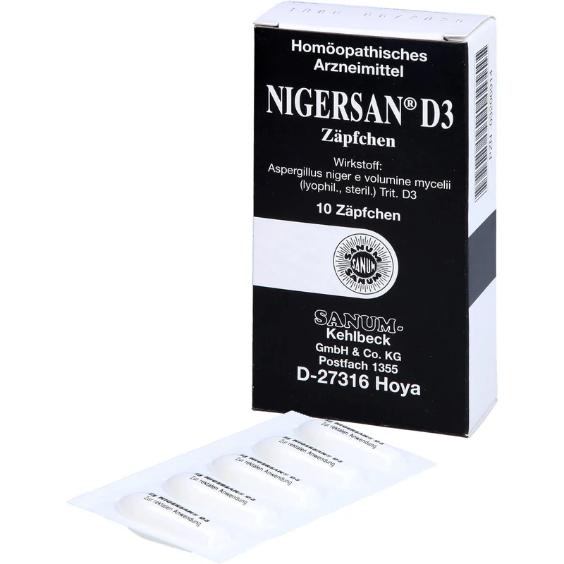 SANUM-KEHLBECK Nigersan D3 Zäpfchen, 10 St. Zäpfchen